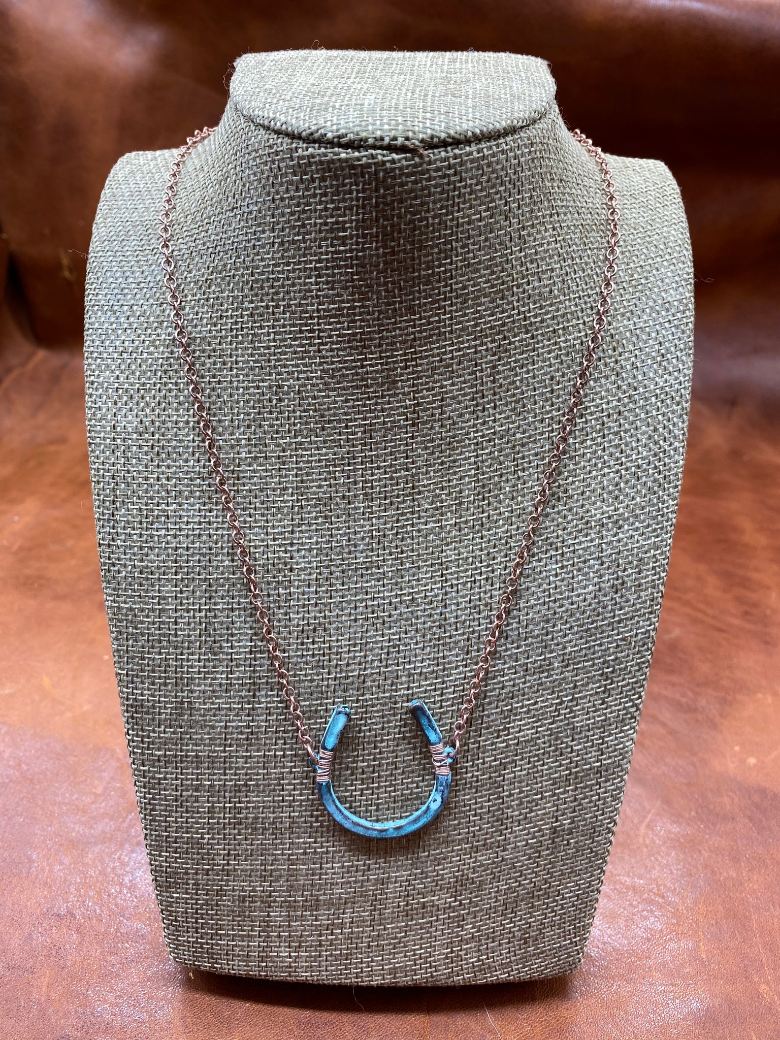Copper Horseshoe Necklace