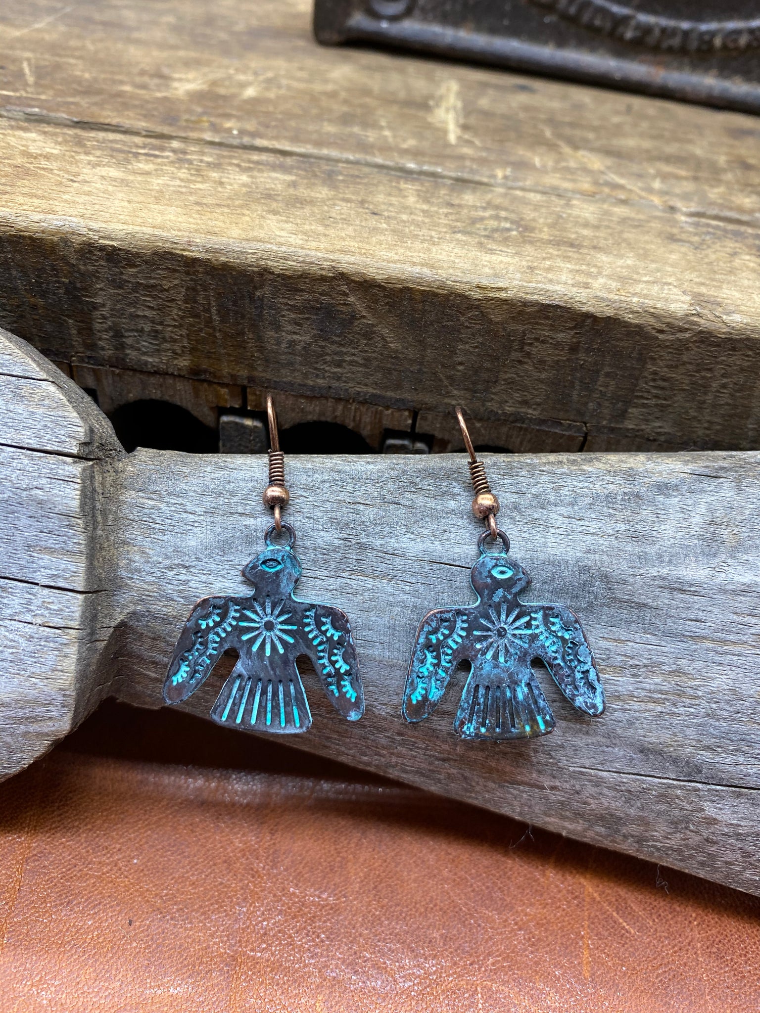 Copper Thunderbird Earrings