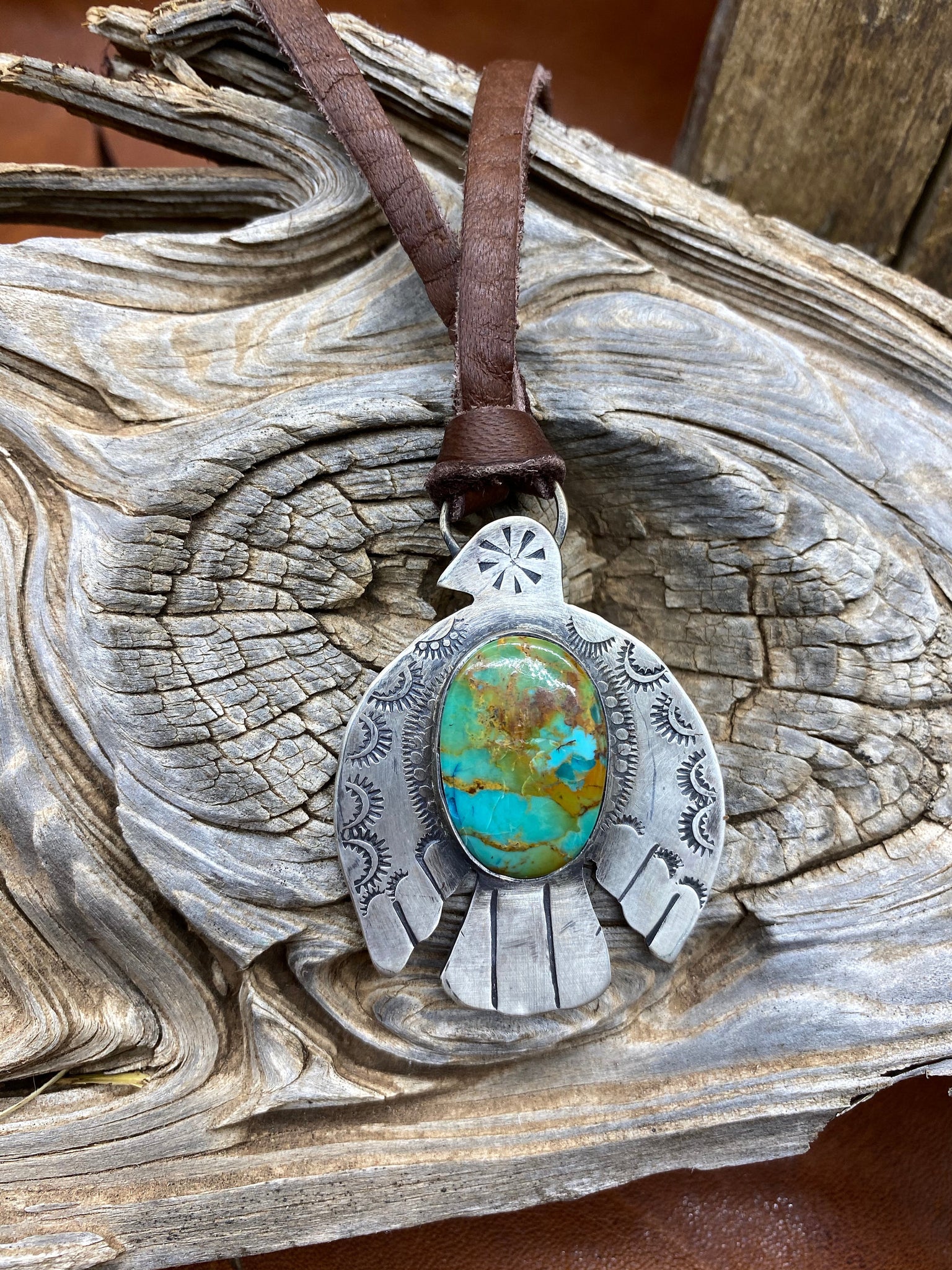 Sterling Thunderbird Necklace